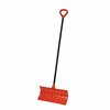 Bigfoot 21in Roller Snow Shovel, Metal Handle, Large D-Grip 1219D-1